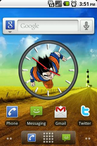 DBZ Gohan Big Clock Widget Android Themes