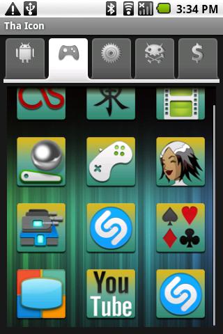 Tha Icon: Happy Green Android Themes