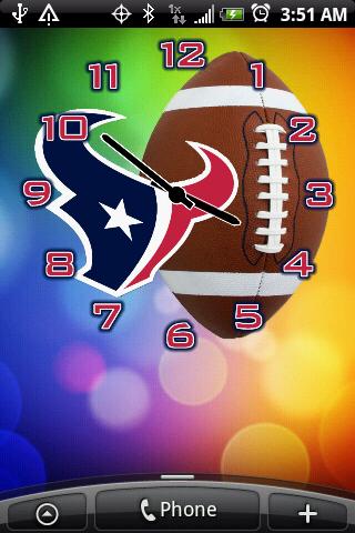 Houston Texans Clock Widgets