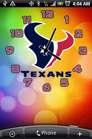 Houston Texans Clock Widgets Android Themes