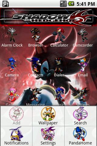 Theme:Sonic Shadow Android Themes