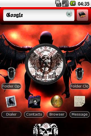 Theme: Dark Angel Android Themes