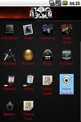 Theme: Dark Angel Android Themes