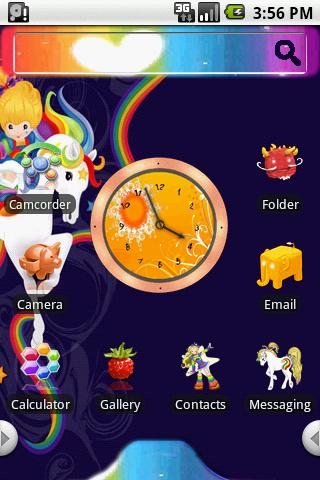 HD Theme:Rainbow Brite Android Themes