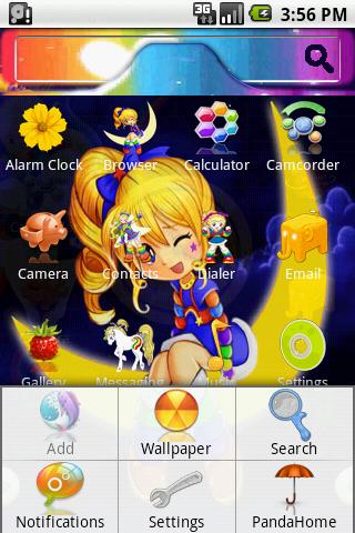 HD Theme:Rainbow Brite Android Themes