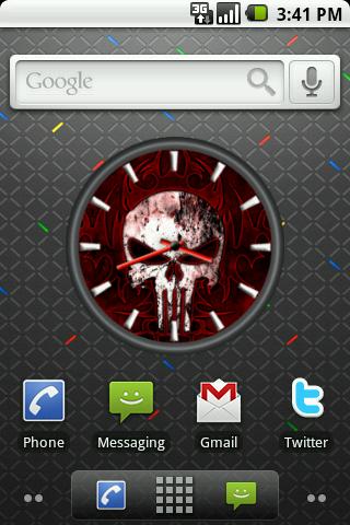 Punisher Big Clock Widget