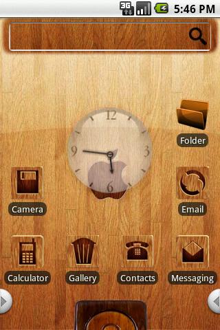 HD Theme:Art of Wood Android Themes