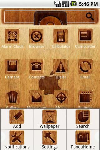 HD Theme:Art of Wood Android Themes