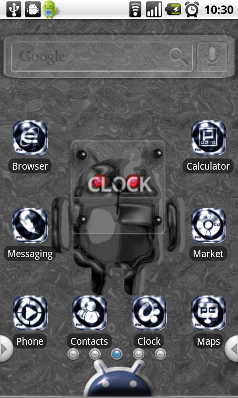 HD Theme:Droid World Android Themes