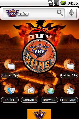 Theme: Phoenix Suns Android Themes