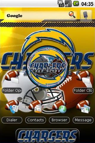 San Diego Chargers theme Android Themes