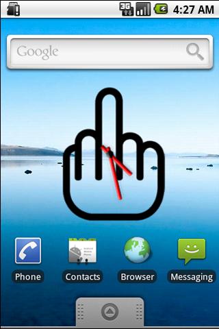 Flip Off Clock Widget (black) Android Themes