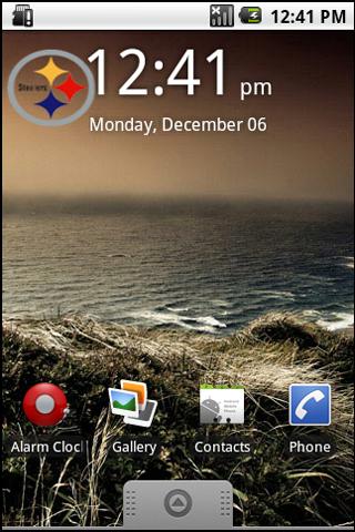 Steelers Digital Clock Widget Android Themes
