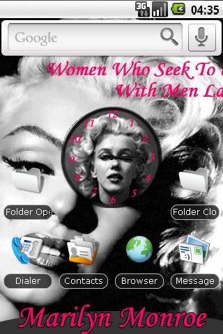 MARILYN MONROE THEME AHOME Android Themes
