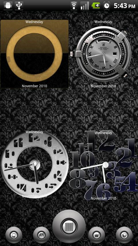 Sense Style clocks widget pack