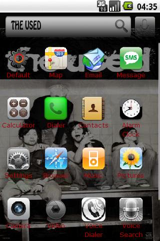 The Used – iPhone Icons Android Themes