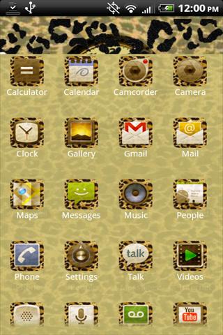 Leopard Print Theme Android Themes