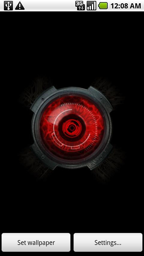 Red Eye Live Wallpaper Android Themes
