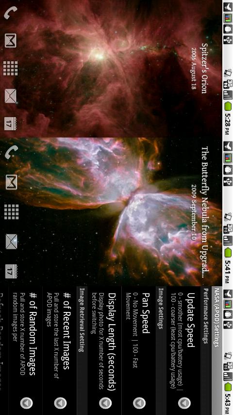 NASA (APOD) – Live Wallpaper Android Personalization