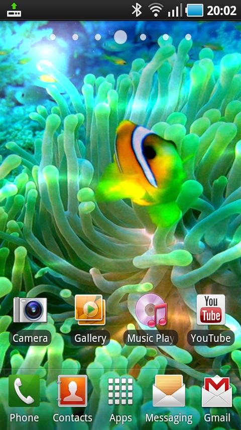Ocean Polyps Live Wallpaper Android Themes