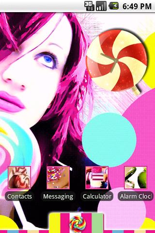 Candy Girl theme Android Themes