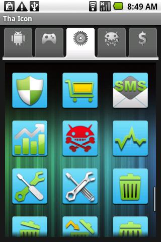 Tha Icon: Light Blue Android Themes