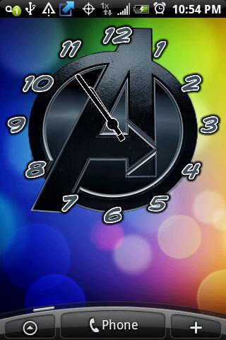 Avengers Logo Alarm Clocks Android Themes