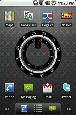 Modern Big Clock Widget Android Themes