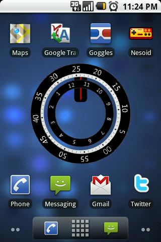 Modern Big Clock Widget Android Themes