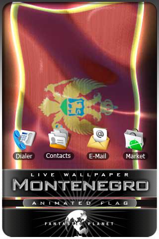 MONTENEGRO LIVE FLAG Android Themes