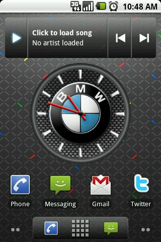 BMW Big Clock Widget Android Themes