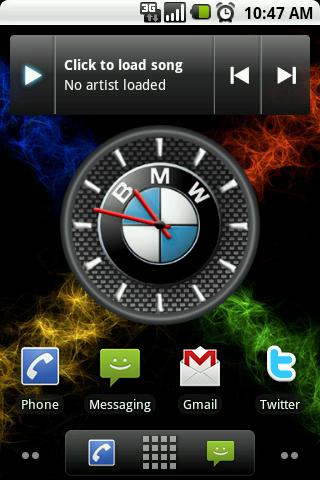 BMW Big Clock Widget Android Themes