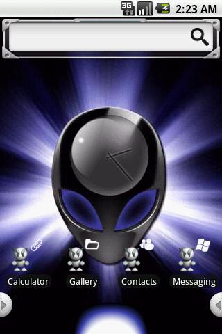 Theme:Dark Alien Android Themes