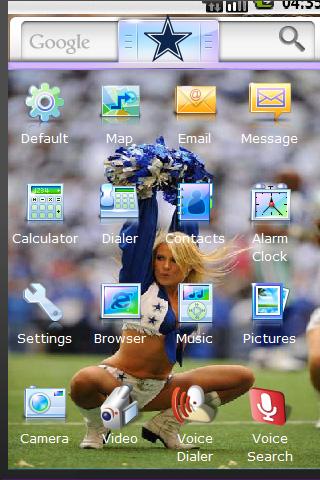 Cowboys Cheerleaders Theme Android Themes