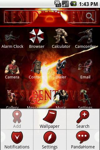 HD Theme:Resident Evil Android Themes