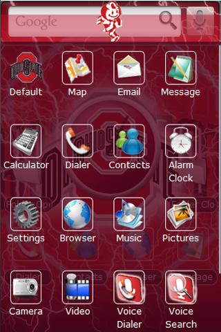 Ohio State Buckeyes Android Themes