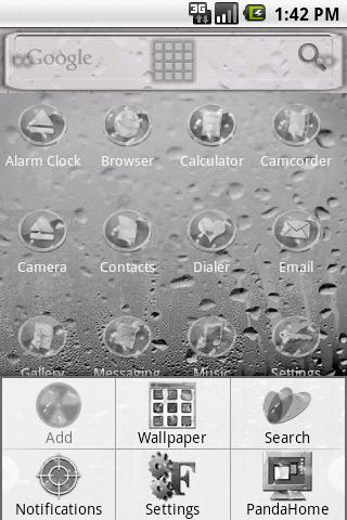 HD Theme:Rain On Window Android Themes