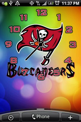 Tampa Bay Buccaneers Clocks Android Themes