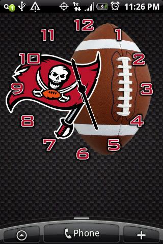 Tampa Bay Buccaneers Clocks Android Themes