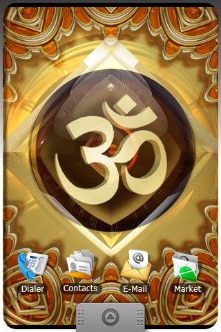 SIGN OF AUM live wallpaper . Android Themes