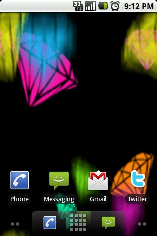 Falling Diamonds LiveWallpaper Android Themes