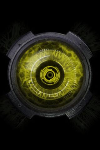 Droid Eye Yellow Live Wall Android Themes