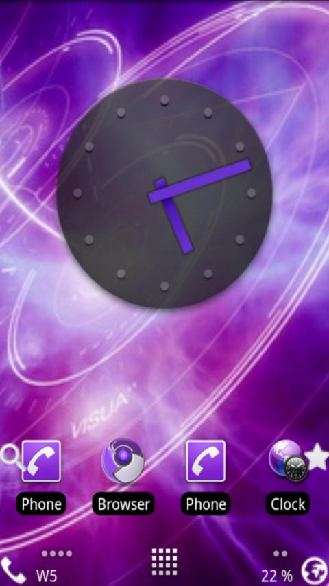 Open Home Skin- Purple Passion Android Themes