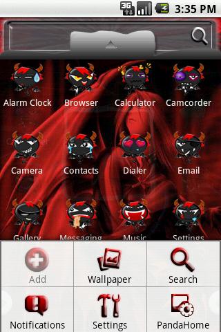 HD Theme:Angel Demons Android Themes