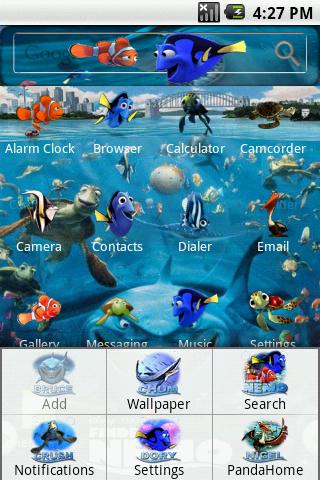 HD Theme:Finding Nemo Android Themes
