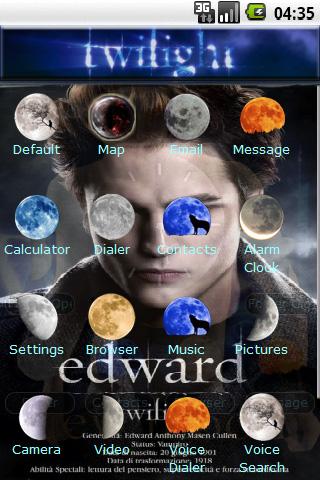 Theme: Edward Cullen Android Themes