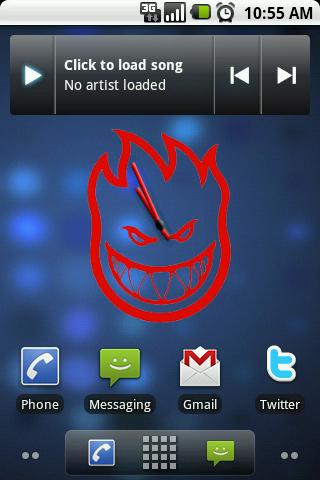 Spitfire Big Clock Widget Android Themes