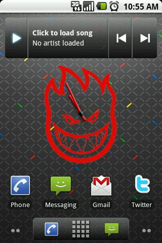 Spitfire Big Clock Widget Android Themes