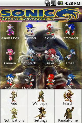 Theme:Super Sonic Android Themes