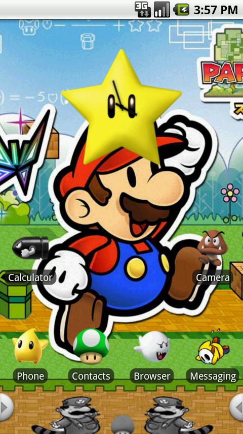 HD Theme:Super Mario Android Themes